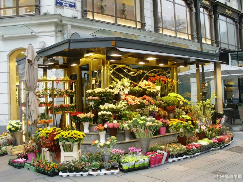 花語世界 堆糖美圖壁紙興趣社區中的花店風景